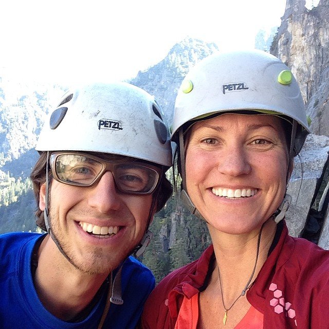 One more from #yosemite! Me and My hubby about 1000' up. @bronwenjewelry thanks for the lucky feather Tiny Charm necklace and Isis earrings. Not a single party on the route but us! #rockclimber #yogini #activejewelry #livingthedream One more from #yosemite! Me and My hubby about 1000' up. @bronwenjewelry thanks for the lucky feather Tiny Charm necklace and Isis earrings. Not a single party on the route but us! #rockclimber #yogini #activejewelry #livingthedream